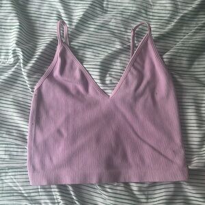 Pink cropped tank